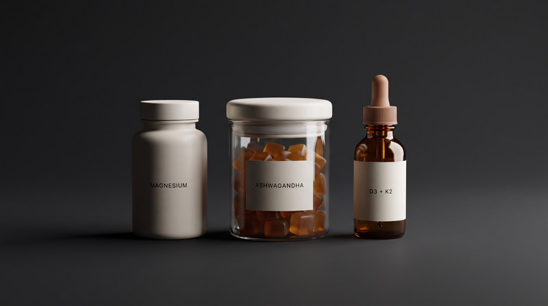 HORMONIT-moduulin tuotteet tummalla taustalla