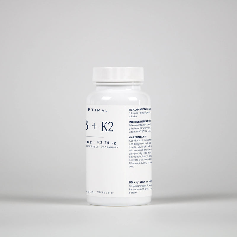 D3 vitamiini + K2 – 90 kapselia