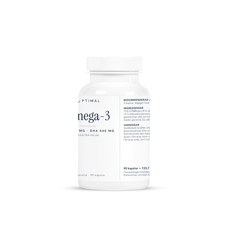 Omega-3 + E-Vitamiini – 90 kapselia