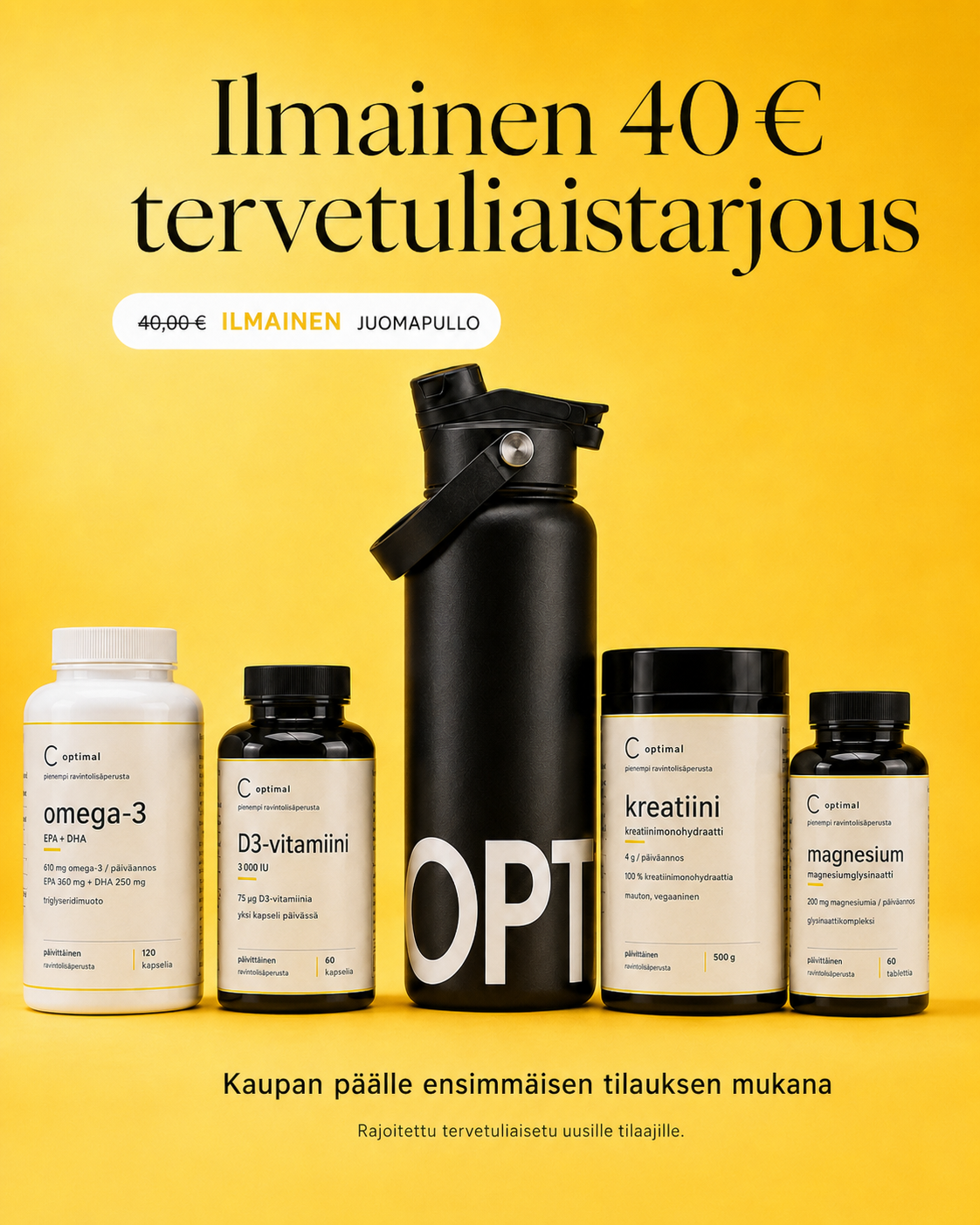 Optimal Perusta, 60 päivän paketti ja tervetulolahja