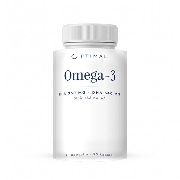 Omega-3 + E-Vitamiini – 90 kapselia