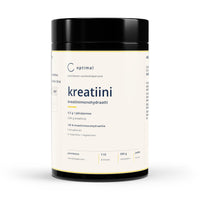 OPTIMAL kreatiini 500 g, etikettä edestä