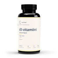 OPTIMAL d3-vitamiini 60 kapselia, etiketti edestä