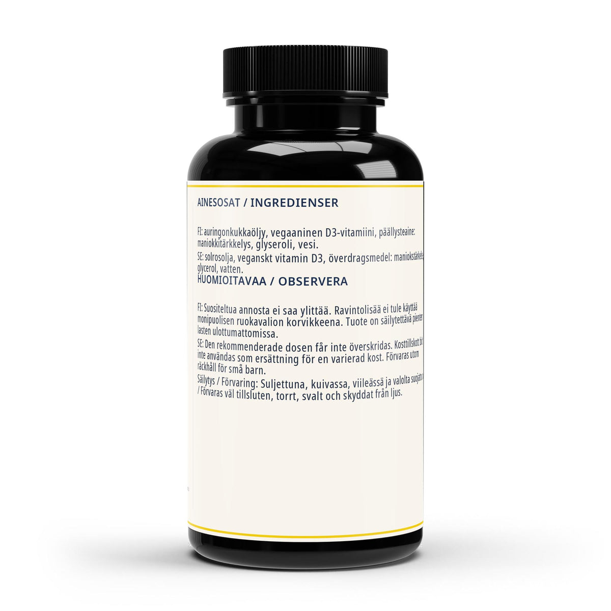 OPTIMAL d3-vitamiini, ainesosat