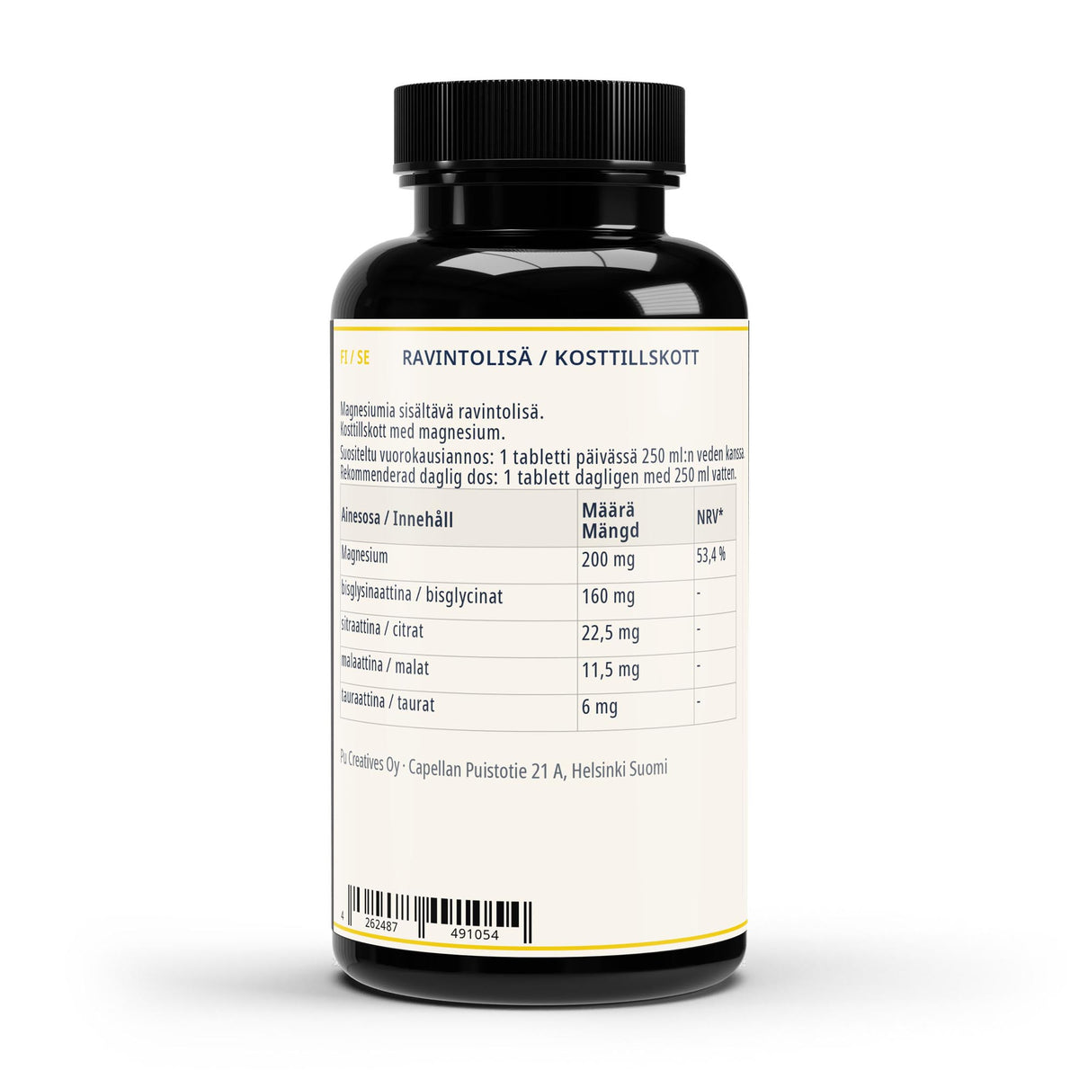 OPTIMAL magnesium, ravintosisältö ja annostus
