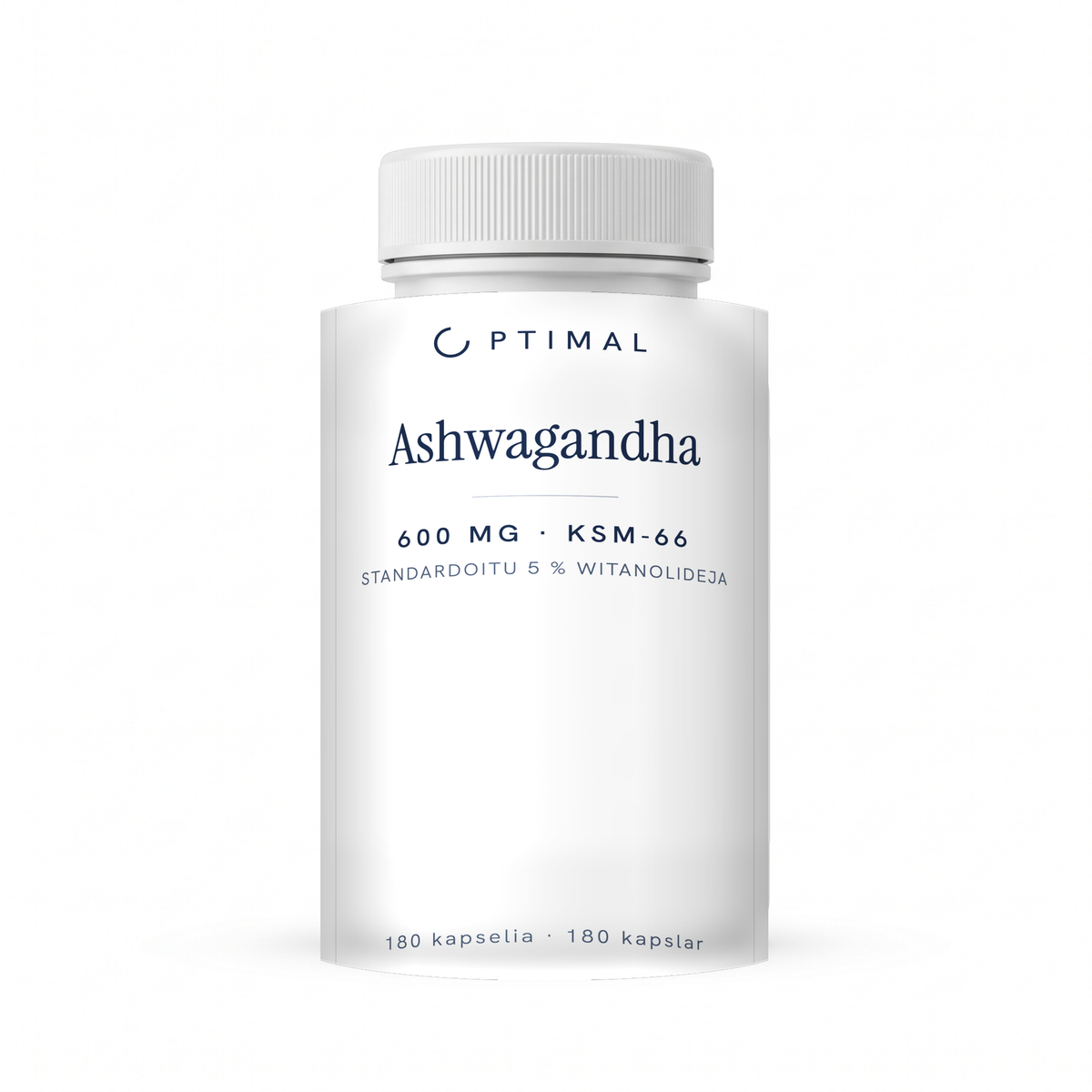 Optimal Ashwagandha KSM-66, 180 kapselia