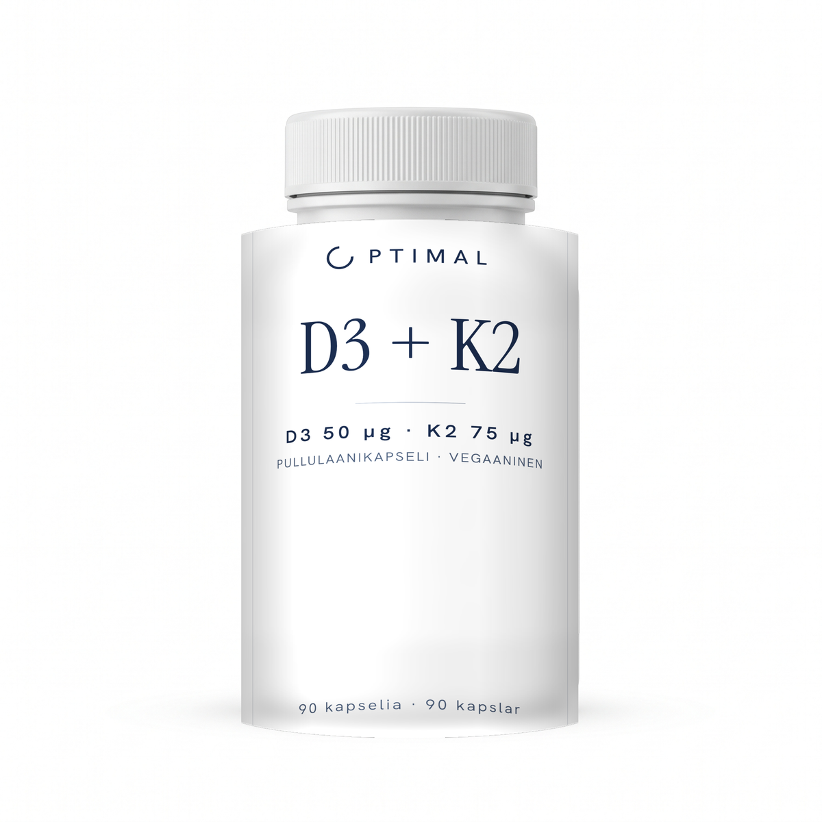 Optimal D3 + K2, 90 kapselia