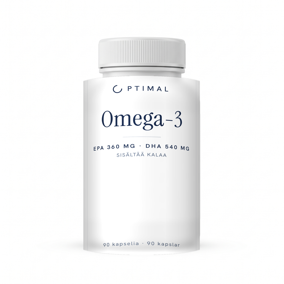 Optimal Omega-3 + E-vitamiini, 90 kapselia